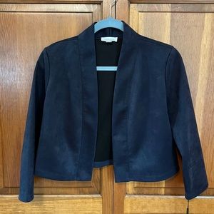 NWT Calvin Klein Cropped Blazer Navy